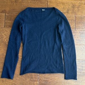 Cashmere Navy Women's Sweater